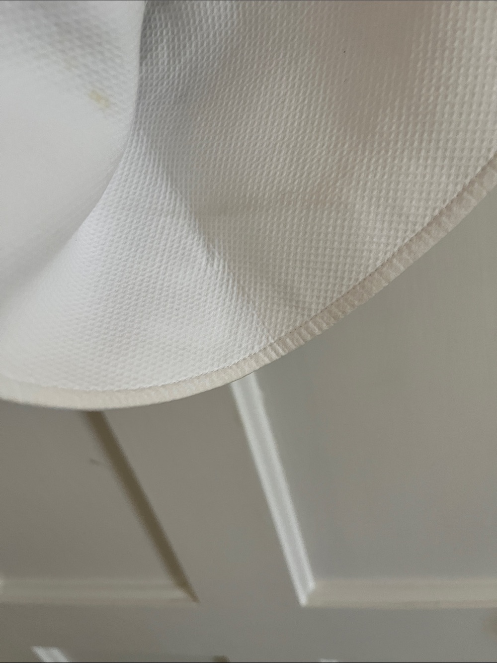 Striped Navy Button-Down Shirt with Contrast White Collar French cuffs oversized - Picture 12 of 13